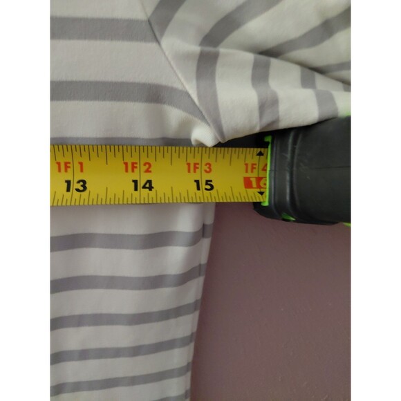 Saint James Stripe Boat Neckline 3/4 sleeve T-shirt Top Polyamide Size 4US - Picture 7 of 8